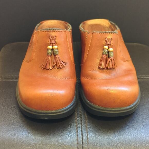 Ariat Mendocino Leather Beaded Tassel Leather Slip On  Western Comfort Clogs - Picture 2 of 8